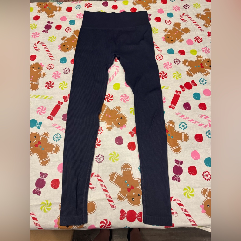 Sunzel blue leggings ribbed size XS